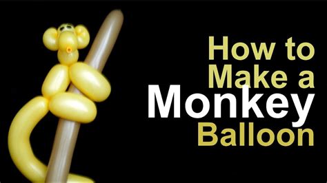 Here's how to make a cute monkey balloon animal. . How to make a monkey balloon animal
